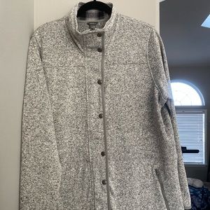Eddie Bauer zip and button seater jacket